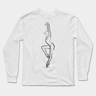 sketch of a ballerina Long Sleeve T-Shirt